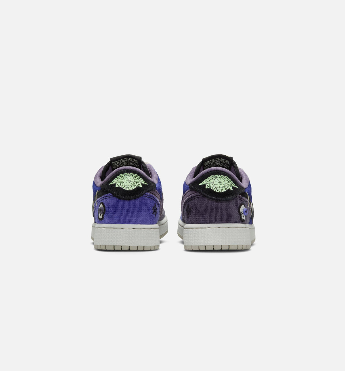 Air Jordan 1 Low OG – Grade School Lifestyle Shoe (Regency Purple/Vapor Green/Black/Dark Raisin/Daybreak/Light Silver)