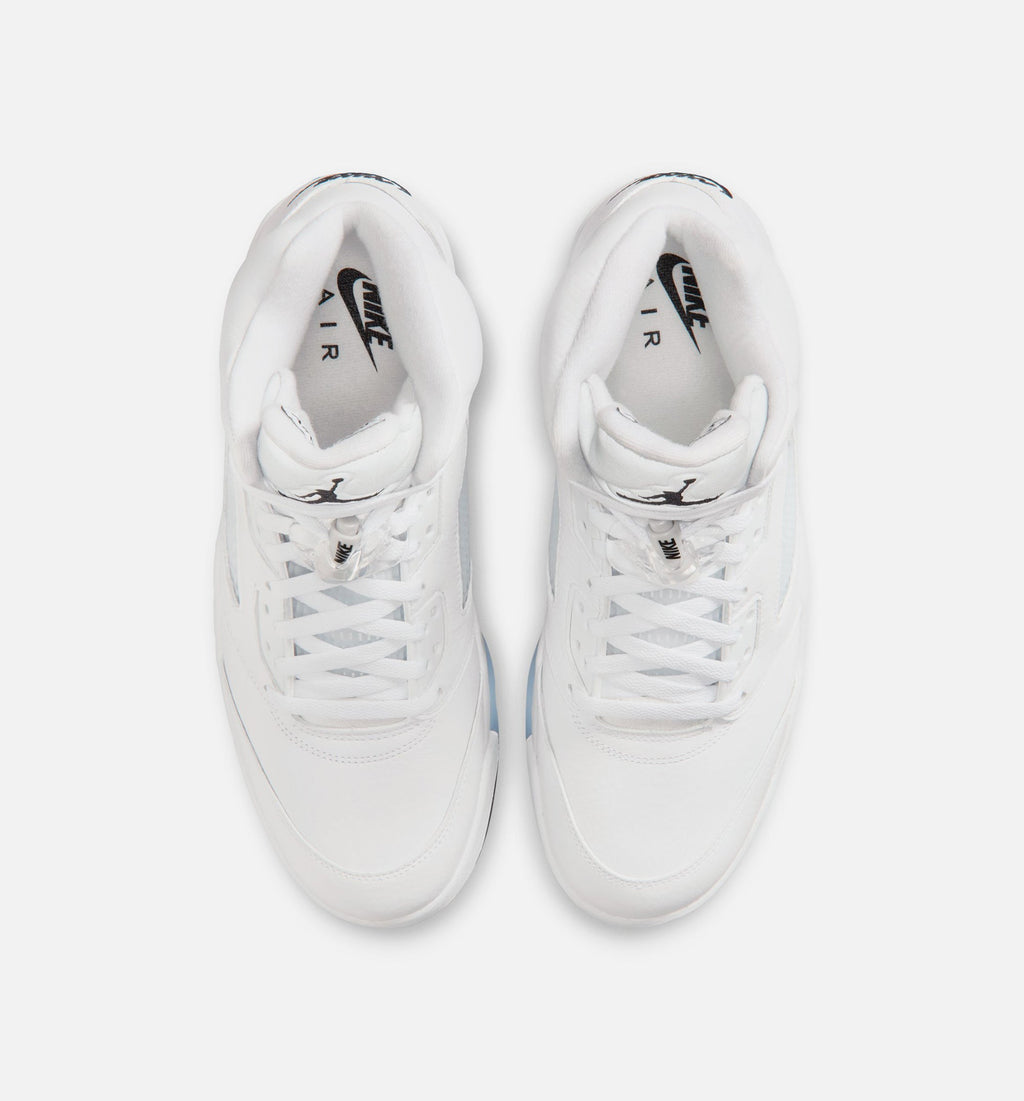 Air Jordan 5 Retro OG White Metallic – Men’s Lifestyle Shoe (White/Metallic Silver/Black)