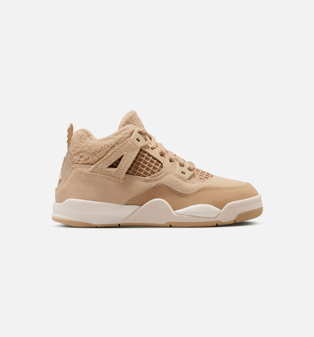 Air Jordan 4 Retro Cozy Girl – Preschool Lifestyle Shoe (Hemp/Light Orewood Brown)