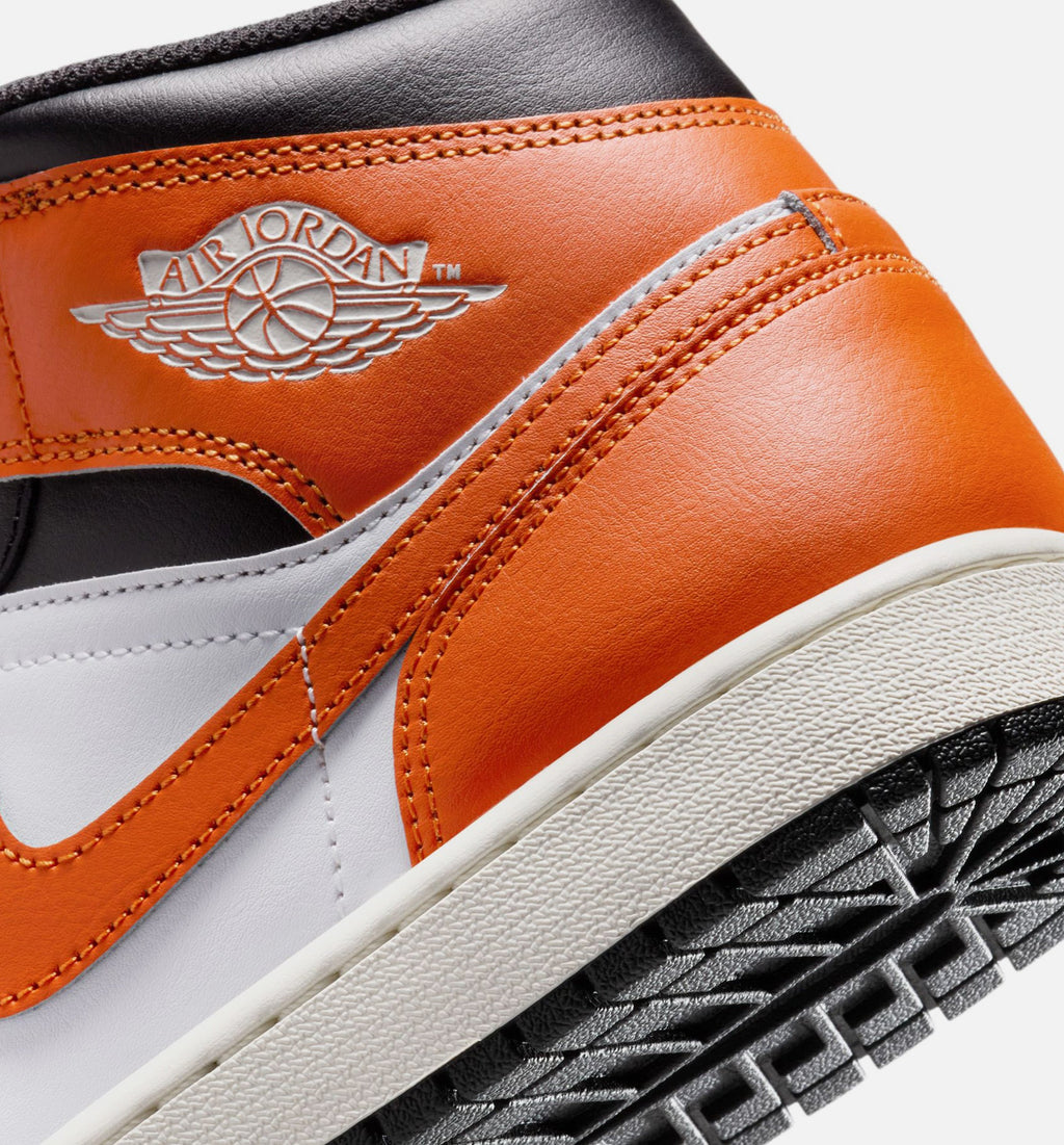 Air Jordan 1 Mid – Men’s Lifestyle Shoe (Starfish/White/Sail/Black)
