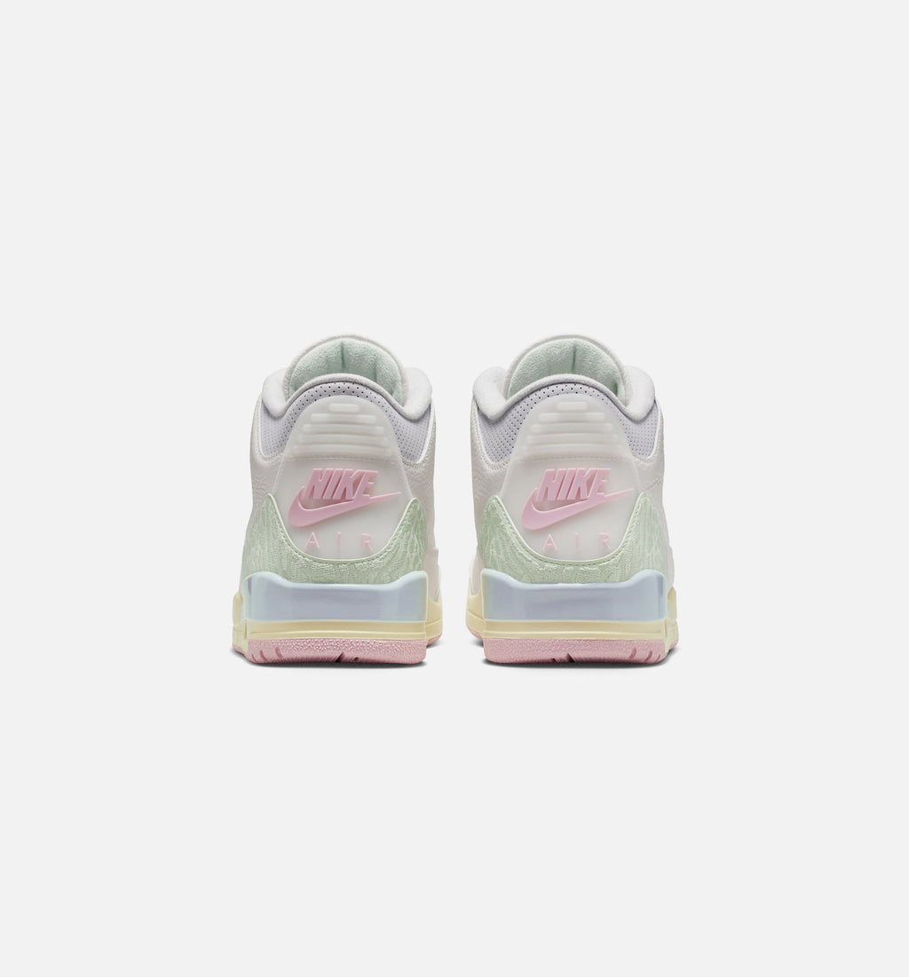 Air Jordan 3 Retro Sail and Jade Aura – Men’s Lifestyle Shoe (Sail/Jade Aura/Aura/Iced Carmine)