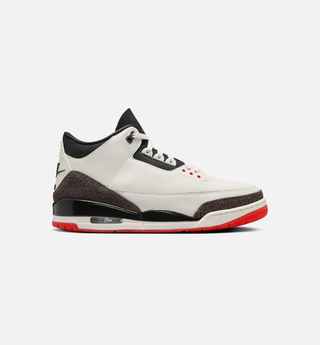 Air Jordan 3 Retro Sail and University Red – Men’s Lifestyle Shoe (Sail/Black/University Red/Pale Ivory)