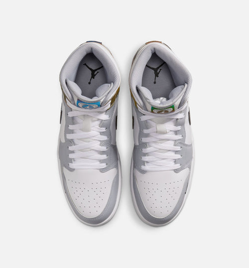 Air Jordan 1 Mid SE – Men’s Lifestyle Shoe (Black/White/Wolf Grey)