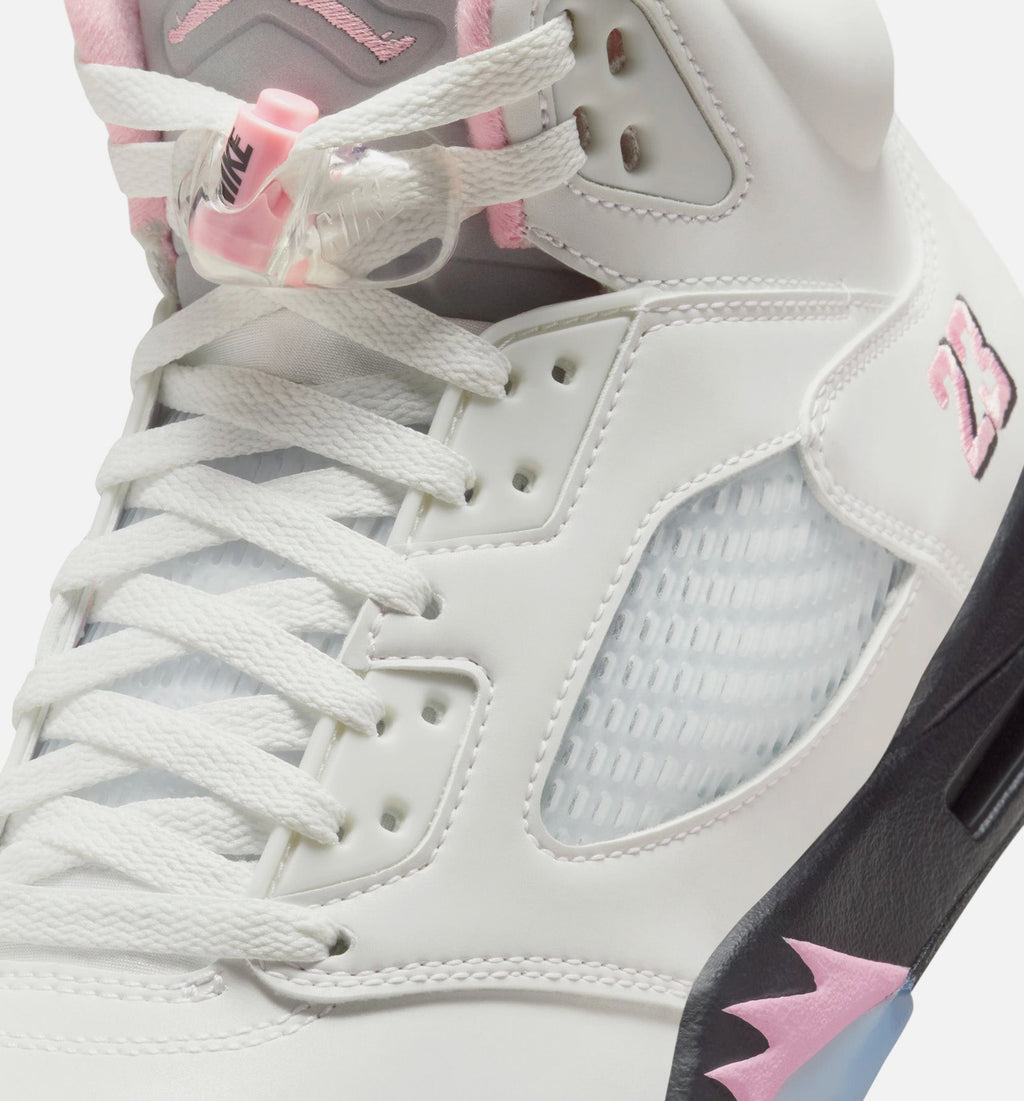 Air Jordan 5 Retro Medium Soft Pink – Men’s Lifestyle Shoe (White/Soft Pink/Black)