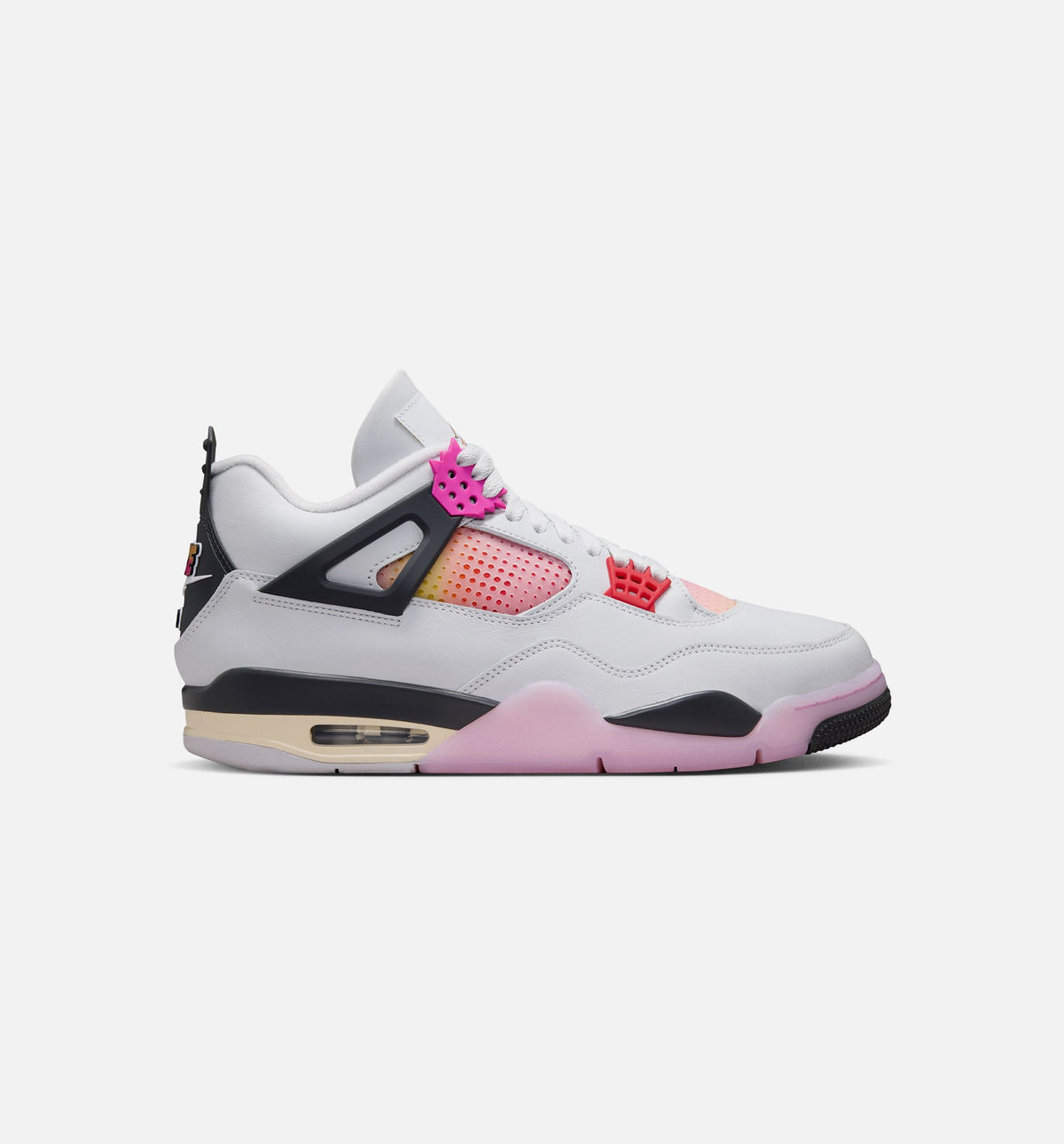 Air Jordan 4 Retro Comic – Men’s Lifestyle Shoe (Off White/Fire Pink/Anthracite)