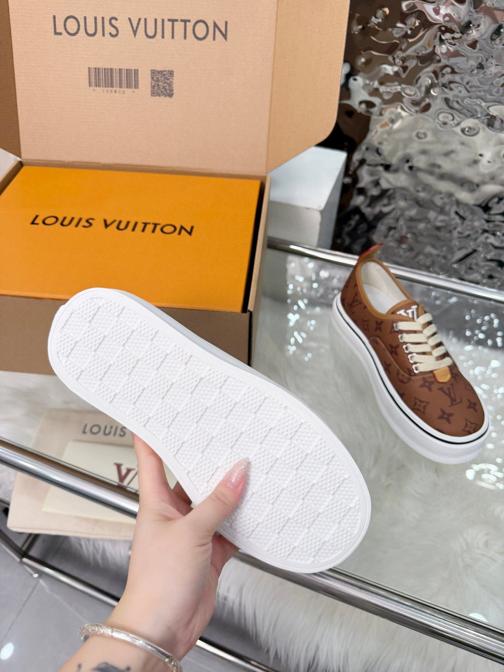 Louis Vuitton Brown Monogram Low-Top Sneakers
